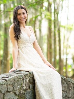 Altar'd State Cream Floral Maxi Dress